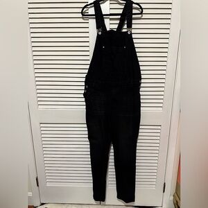 Men’s Black Denim Overalls